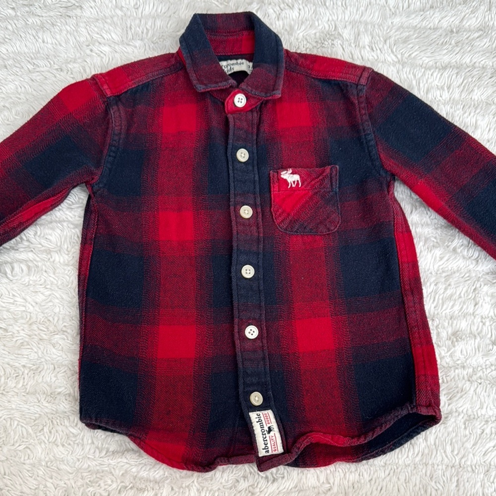Abercrombie Kids Red Plaid Shirt